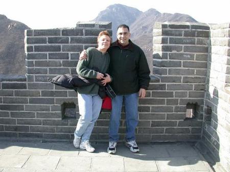 Faye and I on top of The Great Wall - Beijing
