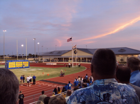 Saluting the flag