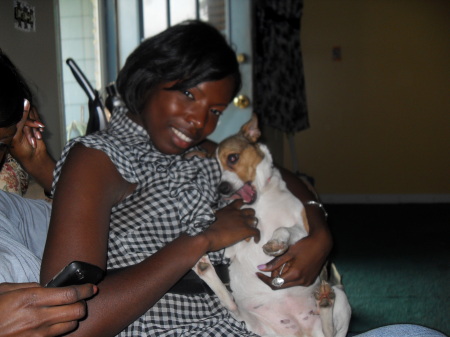 christina alston and her dog paris