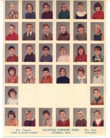 Mrs. Cooper's split class 1968