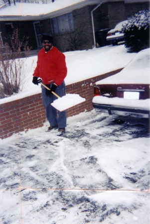 ronald clearing driveway