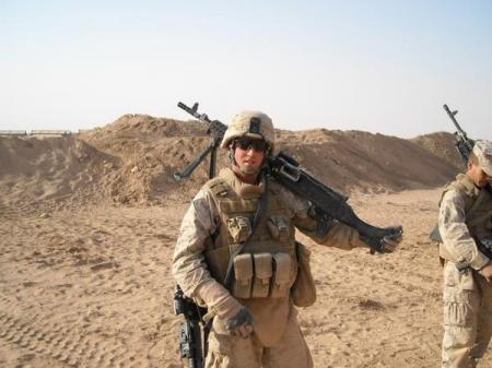 Son Anthony, US Marine, In Iraq