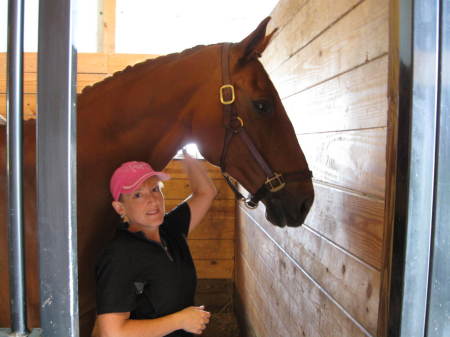 me and my horse Degas - summer 09