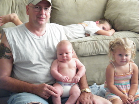 Pappy with Grand babies