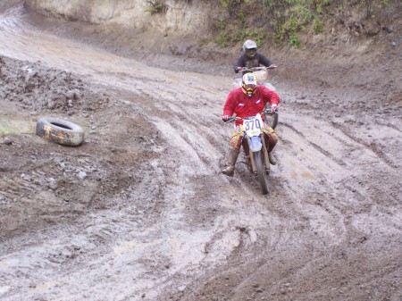 Motocross in Alaska (Garry in red)