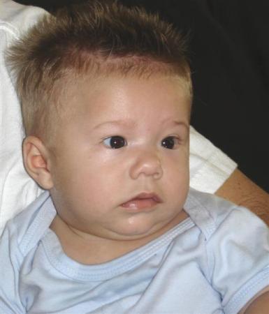 My new grandson, Rylan...age 4 mos.