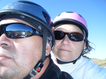Tom and I on Harley ride Oct 2008