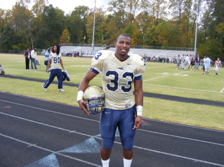 My oldest son Desmond plays college football