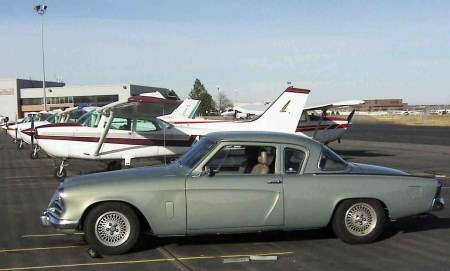 Studebaker on flight line