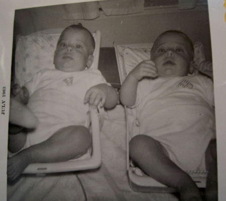 The Twins  (Jim & I ) baby picture