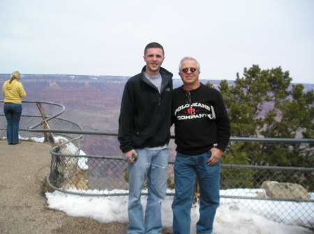 My son Nick and me at the Grand Canyon