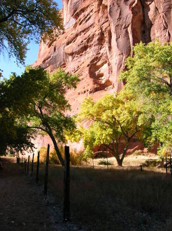 The Base of Navajo Fortress Rock