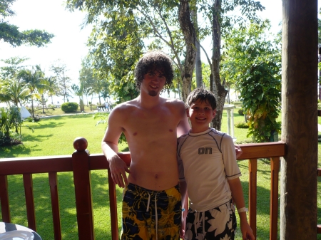 Andy and Alex in Jamaica