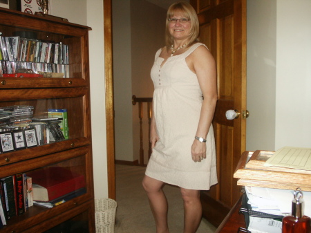 Modeling my new dress 2009