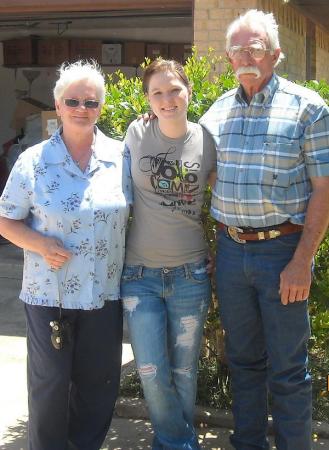 Nana , Papa, and Grandaughter Jordan