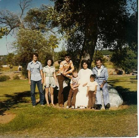 Senior Year with family Kit Carson park 1977