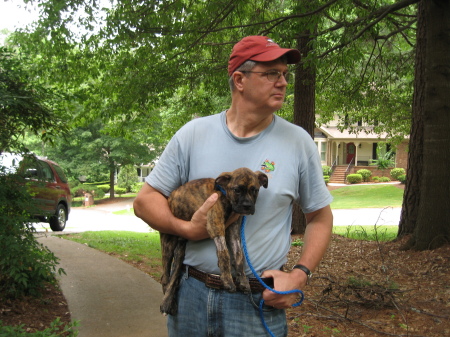 Old guy with dog!