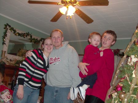 Billy with his 2 oldest children and grandson