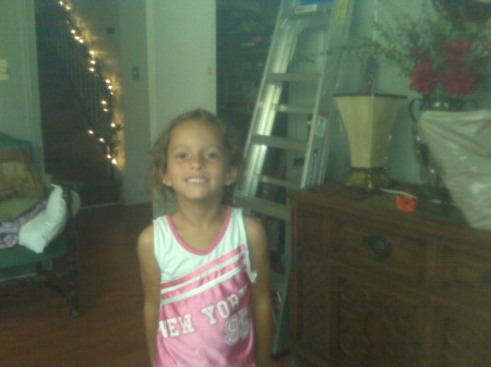 little cousin Jessica Mitchell 5 years old