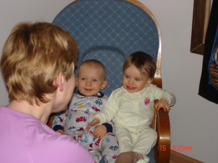 Grandma Cindy with Grandchildren