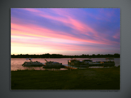Sunset on Springfield Lake