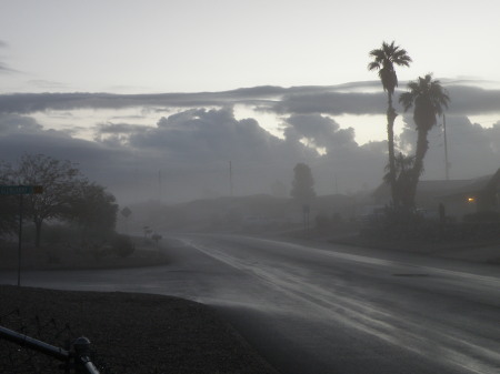 Very, very rare foggy, rainy day in Arizona.