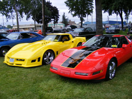 Vettes at a show in Salem, OR 2009