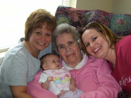 4 generations, Mom ,myself, Cari, Mikayla