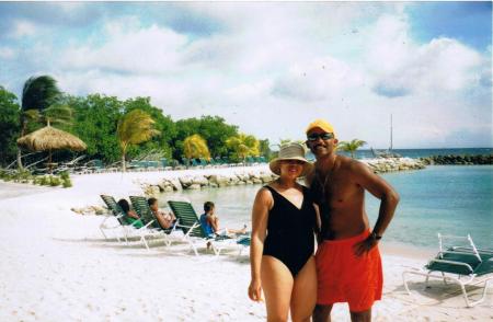 Me and Pam (wife) in Aruba