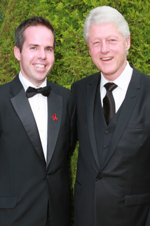 our son Joshua & Bill Clinton in Vienna 2009