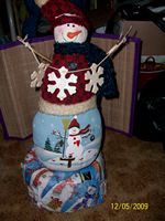 Hand made Cloth Snowman