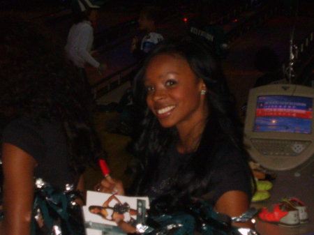 Erica as an Eagle Cheerleader!!!!! 2009-2010