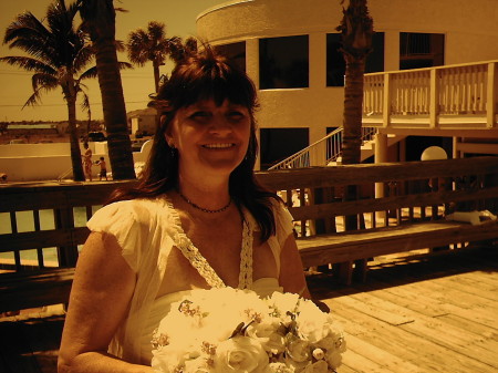 Kathy as Matron of Honor in "Darla"s" wedding
