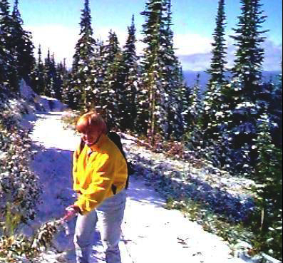 Picking huckleberries after 1st snow