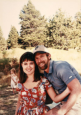 Truckee Rodeo w/my future wife    1985