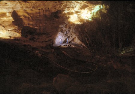 Time exposure once inside the caverns