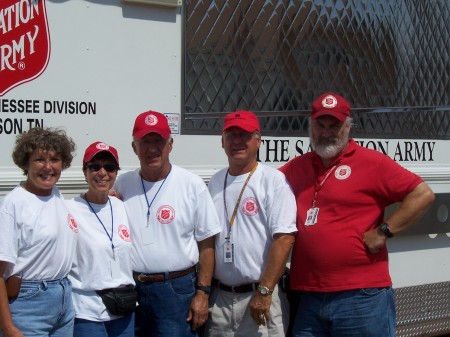 Working with the Salvation Army after Katrina.