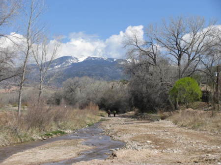 The Sangre de Cristo Mtns, & Rio Nambe NM