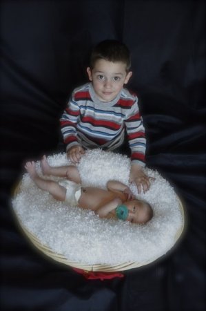 Jaden and his baby brother Leland