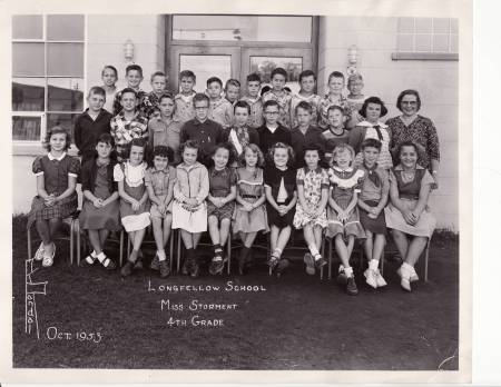 Longfellow Elementary 1953-54 4th Grade