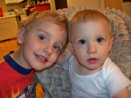 My two boys, May 2009