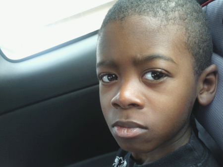 MY SON LOOKING REALLY SERIOUS