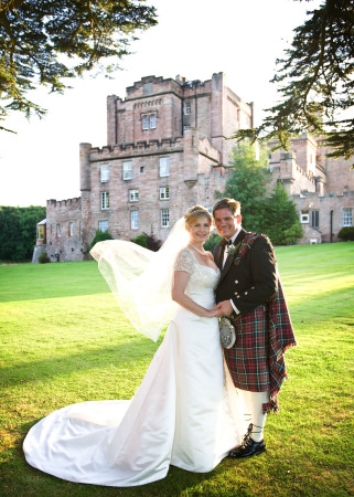 Kathy and Dave at Dalhousie Castle, Scotland