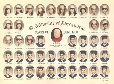 Class of '68 (8-1) Graduation Photo