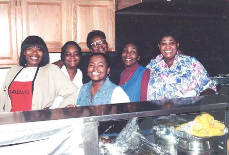 Working in the church kitchen