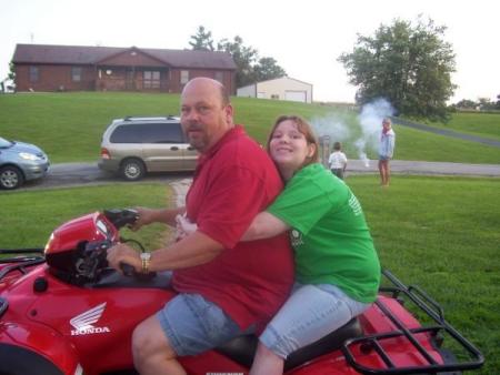 Larry & Ariel on 4-wheeler