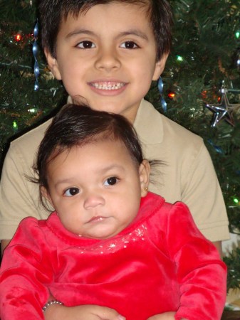 Grandchildren at X mas 2009