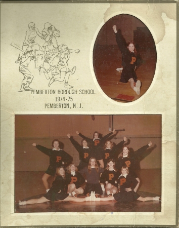 cheerleading team 1974-75