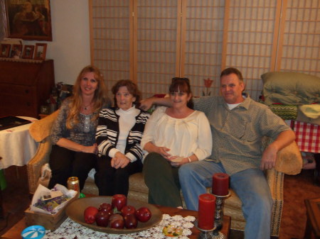 me, mom, sister Lori, brother Ken