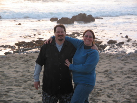 Me & Jill - Beach at Easter